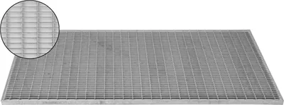 Produktbild von Gitterrost 990x490x20mm Maschenrost 30/10 Eingangsrost Normrost Abstreifer Rost verzinkt