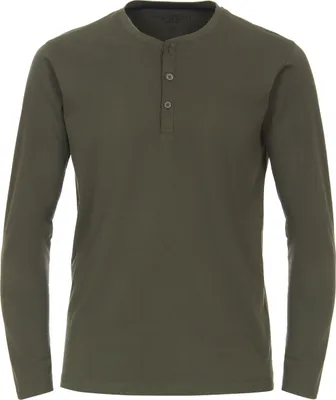 Produktbild von REDMOND Langarm-Henley-Shirt Dunkelgrün L