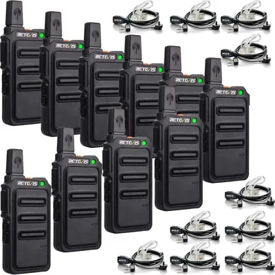 Immagine prodotto di Ricetrasmittente PMR446 - 16 canali - Batteria ricaricabile da 1300 mAh - Radio portatile