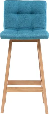 Produktbild von Miliboo - Design-Barhocker Holz und Blaugrün 65 cm 2 Stck. KLARIS