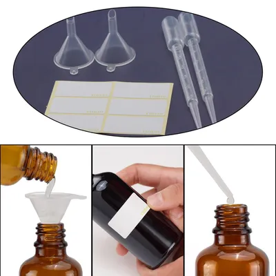 Imagen del producto de Botella de vidrio azul, 100 ml, pulverizador de niebla fina, juego de 4 unidades, para aromaterapia