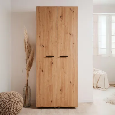 Immagine prodotto di Scarpiera quercia 2 ante con scomparti Lugo02A 74x34x181