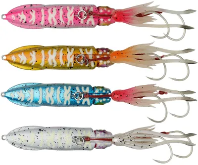Produktbild von Savage Gear Swimsquid Inchiku 9cm 120g - Meeresköder, Farbe:White Glow