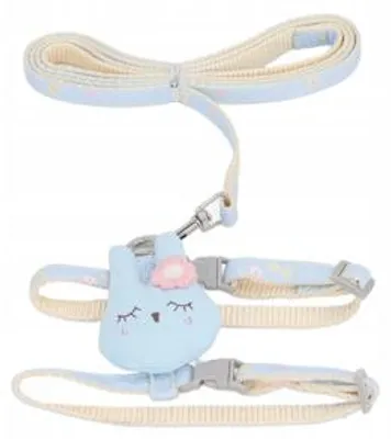 Produktbild von Hundegeschirr mit Leine, verstellbar, blau, Größe S