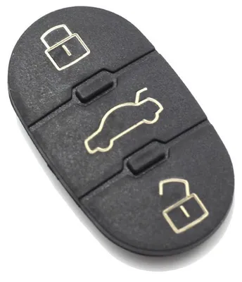 Obrázok produktu pre Gumová membrána s 3 tlačidlami, Techstar, pre automobilový kľúč Audi TT A3 A4 A6 A8, ekvivalent OE 4D0837231