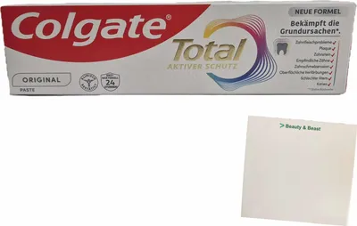 Produktbild von Colgate Total Original Zahncreme (75ml Tube) + usy Block