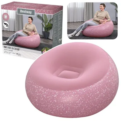 Obrázek produktu pro Bestway 75155, Růžová, Vinyl, Velurové, 100 kg, 1220 mm, 1220 mm