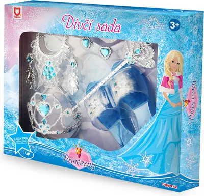 Obrázok produktu pre Dievčenská súprava s papučkami pre princezné