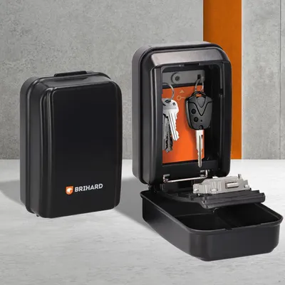 Produktbild von All Season XL Schlüsseltresor mit Zahlencode und wasserdichter Abdeckung Outdoor Safe Schlüsselkasten mit 4-stelligem Code Zahlenschloss Tresor Schlüs
