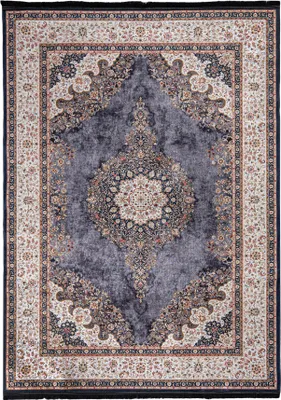 Image de Tapis beige, gris Mazovia - Tapis oriental traditionnel pour salon, chambre à coucher, bureau - Lavable en machine - 160 x 230 cm