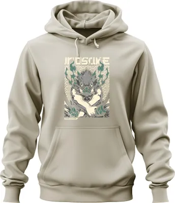 Obrázek produktu pro Inosuke Demon Slayer Wild Boar Mask Anime Gift Japan Y2K Streetwear Uni mikina s kapucí, Nature, XXL