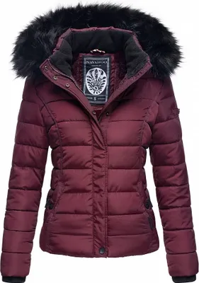 Produktbild von Navahoo Damen Winter Stepp Jacke Parka Mantel Winterjacke warm gefüttert Miamor Wine Gr. 38 - M