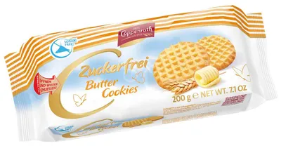 Produktbild von Coppenrath Zuckerfrei Butter Cookies 200g