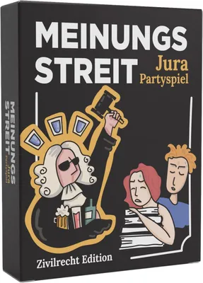 Productafbeelding van Meinungsstreit - Jura partyspel civilrecht edition met 70 kaarten - Ideaal voor feesten - Voorgloeien