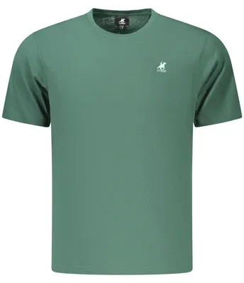Immagine prodotto di Maglietta verde da uomo con scollo rotondo e stampa - Look alla moda a maniche corte