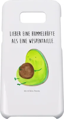 Produktbild von Mr. & Mrs. Panda Samsung Galaxy S8 plus Handyhülle  Avocado Pfeifen - Weiß - Geschenk, Handy, Abnehmen, Diät, Cover, Schwanger, Hülle, Ernährung, Case