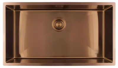 Immagine prodotto di Pure.Sink Luxion, lavello in rame di grandi dimensioni, 74 x 40 cm, da incasso sottotop, modello PLX7440-62
