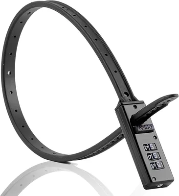 Imagen del producto de Candado para bicicleta con código numérico, 56 cm, color , portátil, para bicicleta y scooter