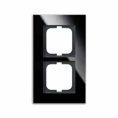 Produktbild von Busch-Jaeger 1722-825 Wandplatte/Schalterabdeckung Schwarz (2CKA001754A4323)