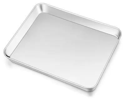 Produktbild von Rechteckige Backform, 26,5 x 20,5 x 2,5 cm, aus Edelstahl