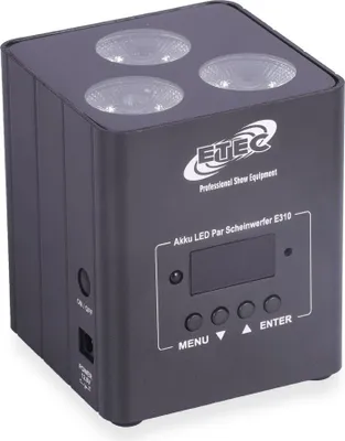 Produktbild von ETEC Akku LED Par Scheinwerfer E310 mit 3x10W RGBW