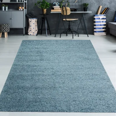 Produktbild von Naturteppich in Grau & Blau Größe - 200 x 290 cm