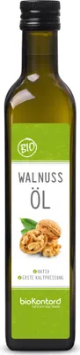 Produktbild von Walnussöl kaltgepresst 500 ml I nativ - 1. Kaltpressung I 100% natürlich von bioKontor