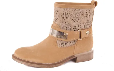 Produktbild von Guess Damen Stiefel Stiefeletten Boots Beige Used #545