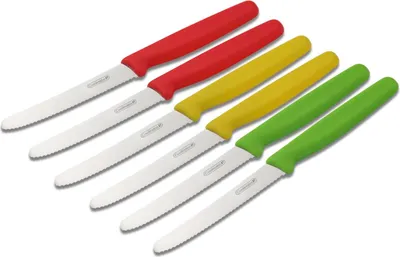 Produktbild von Coolinato 6tlg Set Tafelmesser bunt