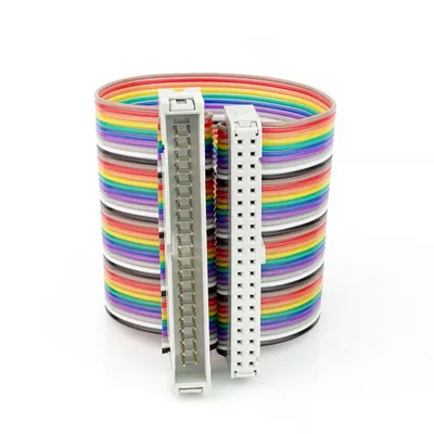 Produktbild von GPIO Extension / Verlängerungskabel, 40 Pin, für Raspberry Pi, rainbow - Länge: 0,15 m