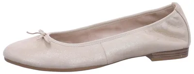 Produktbild von Tamaris Damen Ballerina klassisch Schleife Leder 1-22116-41, Größe:41 EU, Farbe:Beige