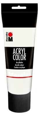 Produktbild von Marabu 12010025070, 225 ml, Weiß, Satin, Tube, Wasserfest
