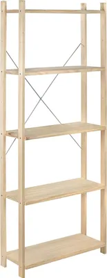 Image de étagère Bois 5 Tablettes Rangement Modulable En Bois Massif - Astigarraga