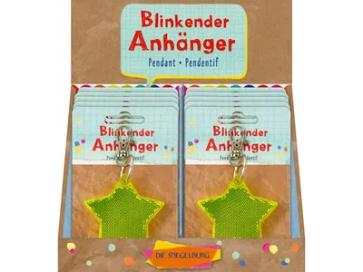 Produktbild von Bunte Geschenke - Blinkender Anhänger Stern