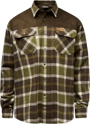 Produktbild von Pinewood 9436 Douglas Hemd Olive Green/Creme White (773) XL