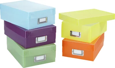 Produktbild von WENKO 5er Set Multi Schuhe Aufbewahrungs Box Deckel Faltbar Korb Kiste stapelbar