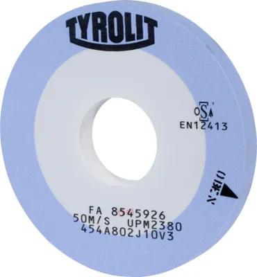 Produktbild von TYROLIT Präzisions-Außenrund-Schleifscheibe DxTxH (mm), 400x60x127, Typ: A80
