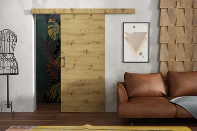 Produktbild von Kaiser Möbel Laguna-Schiebetüren, Garderobe/Zimmer Tür Artisan Eiche 90 cm