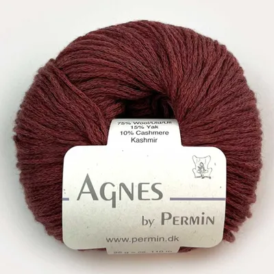 Image de Agnes by Permin – Fil de luxe en yak, cachemire et mérinos (25 g/110 m) (05 guava)