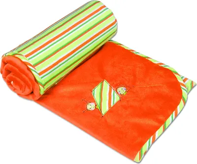 Image de Couverture pour bébé, couverture épaisse et chaude, réversible, pour enfants Love 75 x 100 cm, orange 49