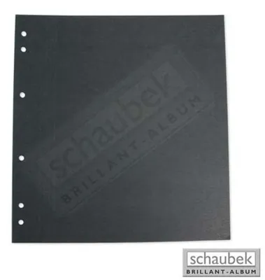 Produktbild von Schaubek Blankoblätter schwarz ohne Aufdruck - Albumkarton