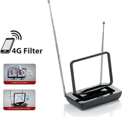 Immagine prodotto di Antenna da interno, ONE FOR ALL SV9015, DVB-T, radio digitale DAB, VHF, UHF, cavo coassiale da 1 m incluso