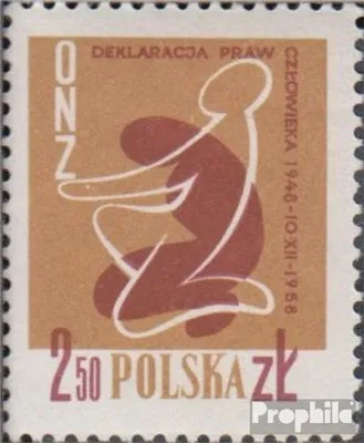 Produktbild von Briefmarken Polen 1958 Mi 1078 (kompl.Ausg.) postfrisch Menschenrechte
