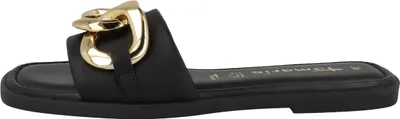 Produktbild von Tamaris Damen Schuhe Pantoletten Clogs Leder 1-27119-28, Größe:39 EU, Farbe:Schwarz