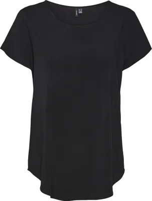 Produktbild von VERO MODA Bluse Kurzarm Rundhals Basic Regular Fit Größe: XL