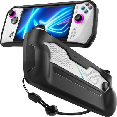 Produktbild von Spigen Rugged Armor, Cover, ASUS, Schwarz, Thermoplastische Polyurethane (TPU), ROG Ally, Fallbeständig, Kratzresistent