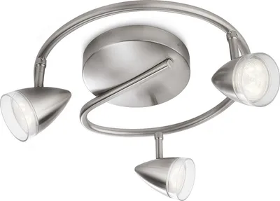 Produktbild von Philips myLiving MAPLE LED-Spot matt verchromt, Nicht austauschbare(s) Leuchtmittel, 3 Glühbirne(n), LED, 2700 K, 220-240 V, Chrom