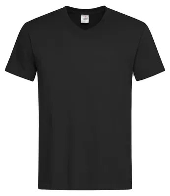 Produktbild von Stedman Herren T-Shirt mit V-Ausschnitt LT870 (XL) (Schwarz)
