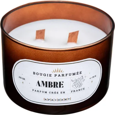 Immagine prodotto di Candela profumata "snow" color ambra 470 g  - Atmosphera, brand di arredamento d'interni
