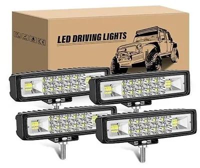Zdjęcie produktu dla Reflektor roboczy LED 6 cali 24W do samochodu ciężarówki 12V 24V zestaw 4